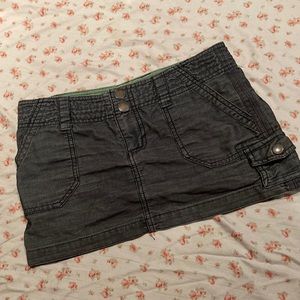 Mossimo blue corduroy cargo mini skirt